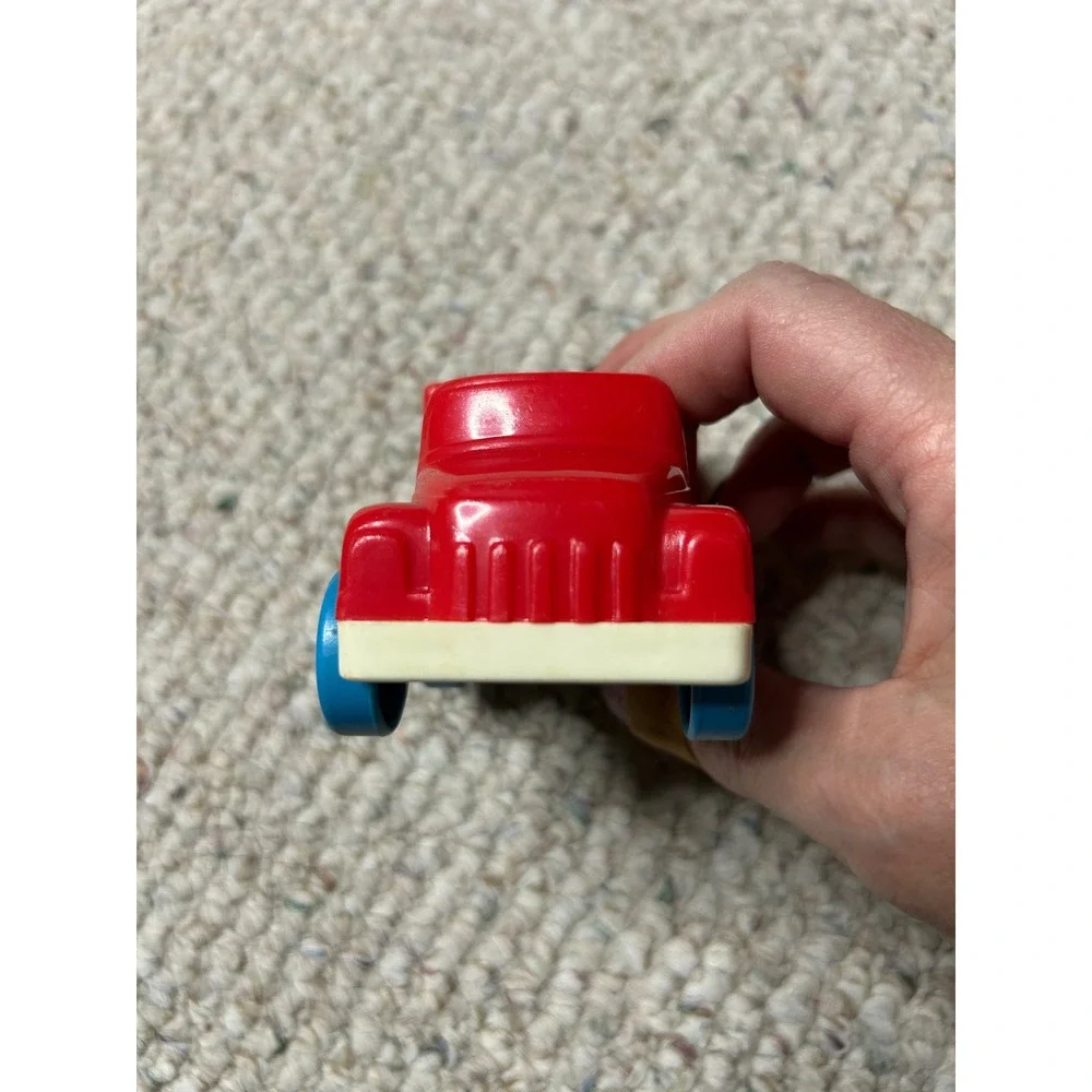Vintage Illco Toy Jim Henson Sesame Street Red Plastic Mail Truck Postal Vehicle